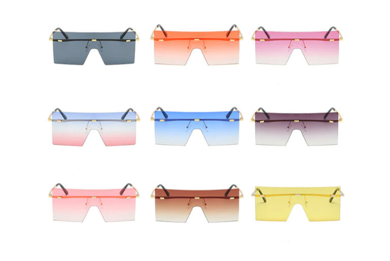 1/2/3 Unisex Square Frameless Sunglasses
