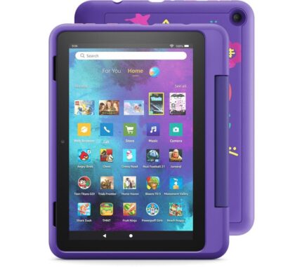 AMAZON Fire HD Pro 8" Kids Tablet (2022) - 32 GB, Purple, Patterned,Pink