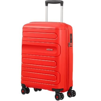 American Tourister Sunside Spinner Suitcase 55cm/35L - Sunset Red