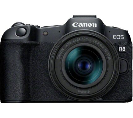 CANON EOS R8 Mirrorless Camera with RF 24-50mm f/4.5-6.3 IS STM Lens, Black