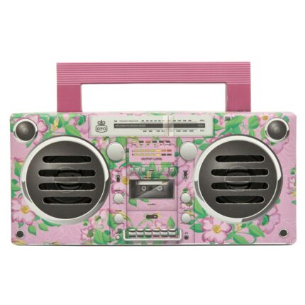 GPO BRONX Mini Portable Bluetooth Speaker - Floral Pink