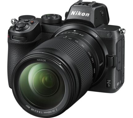 NIKON Z 5 Mirrorless Camera with NIKKOR Z 24-200 mm f/4-6.3 VR Lens, Black