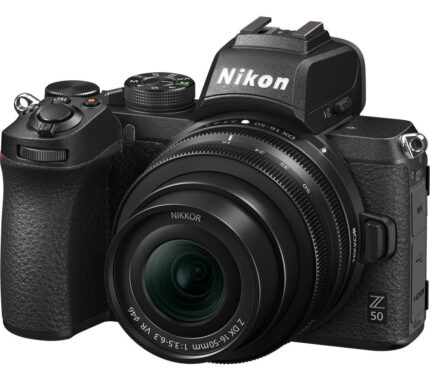 NIKON Z 50 Mirrorless Camera with NIKKOR Z 50-250 mm f/4.5-6.3 VR & 16-50 mm f/3.5-6.3 VR Lens, Black