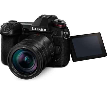 PANASONIC LUMIX G DC-G9 Mirrorless Camera with LEICA DG VARIO-ELMARIT 12-60 mm f/2.8-4.0 ASPH POWER O.I.S. Lens, Black