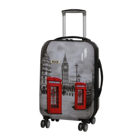 Rock 55cm Montana Expandable 8 Wheel Hard Shell Spinner Suitcase - Big Ben
