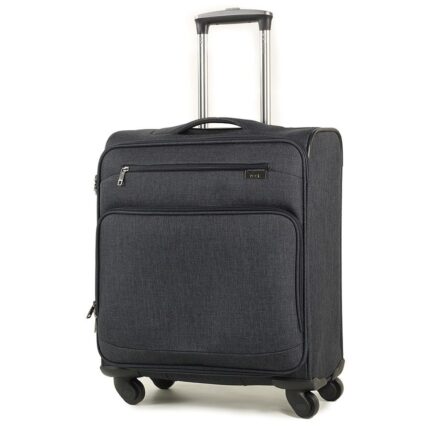 Rock Madison Cabin Lightweight 4 Wheel Suitcase - Black