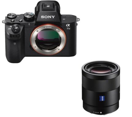 Sony a7 II Mirrorless Camera & Sonnar Standard Prime Lens Bundle, Black