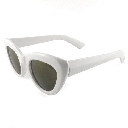 Storm Ladies Cat-eye Shape Fashionable Sunglasses White/Gold Mirror Lens