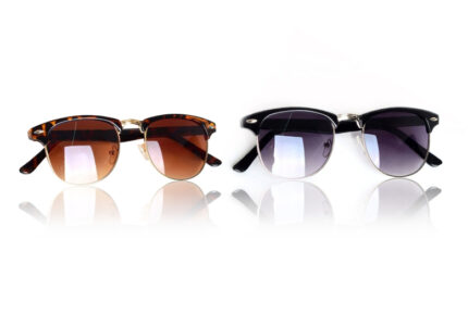 Unisex Vintage Sunglasses - Black & Leopard Colours!