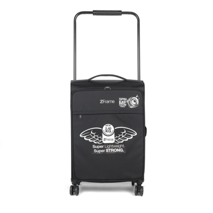 Z Frame Zframe Double Wheel Suitcase 22" - Black