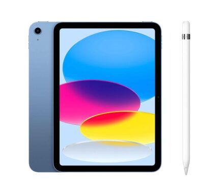 Apple 10.9" iPad (2022, 256 GB, Blue) & Pencil (1st Generation) Bundle, Blue