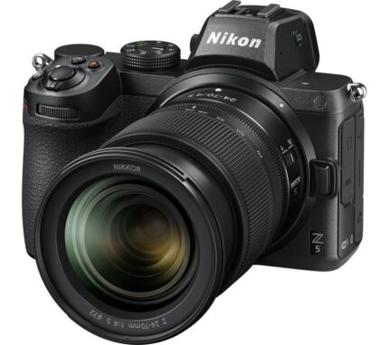 NIKON Z 5 Mirrorless Camera with NIKKOR Z 24-70 mm f/4 S Lens, Black