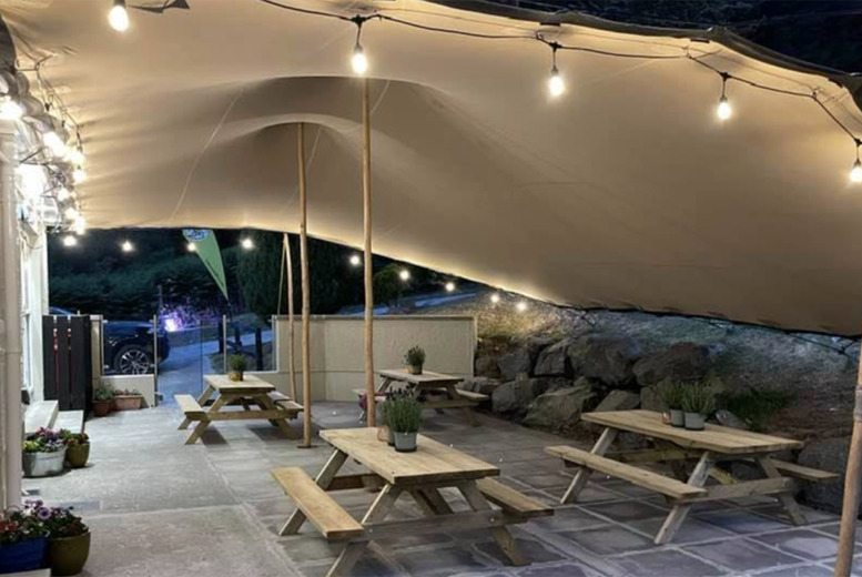 County Down Lodge Spa Break for 2 at East Coast Adventure: Hot Tub, Sauna, Prosecco, Chocolates & Pet Friendly Stay with Late Checkout | Wowcher