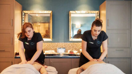 Hearts & Harmony Valentine's Spa Day with 50-Min Couples Treatment, Spa Access, Light Lunch & £10 Voucher - For 2 - Upgrade Available! | Wowcher